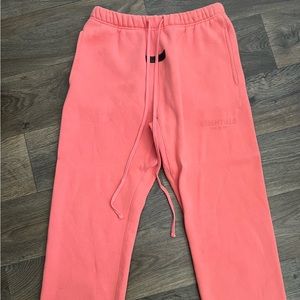 Relaxed coral essentials sweats